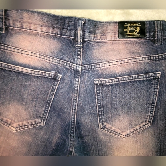 D.A.S.H American Designer Pink Dyed Distressed Jean Shirts Sz32 - Picture 6 of 6